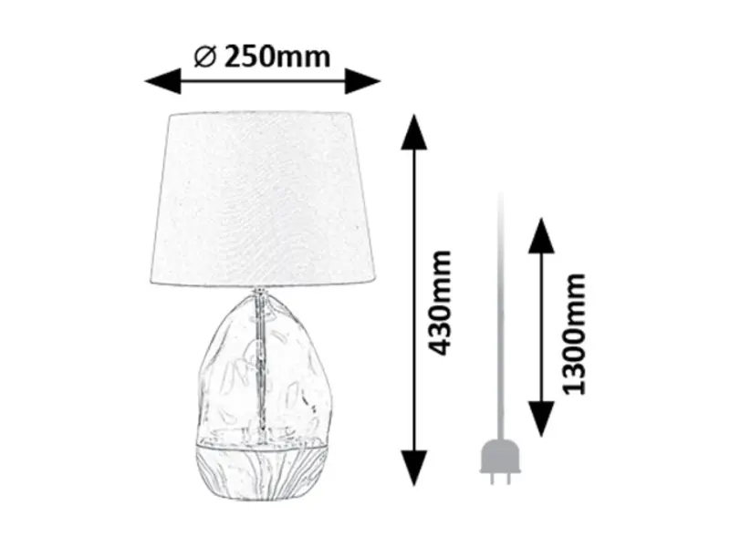 Stolové svietidlo Rabalux 74228 1x40W E27 230V IP20 sivá